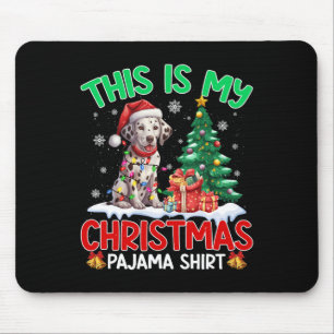Mousepad Este É O Meu Natal, Pajama Dalmaciano, Amantes De