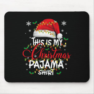 Mousepad Este É O Meu Natal Pajama Luz Homens Mulheres Cria
