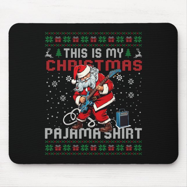 Mousepad Este É O Meu Natal, Violão De Pajama. (Frente)