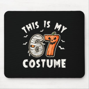 Mousepad Este é o meu número 6 7 do figurino de Halloween 6