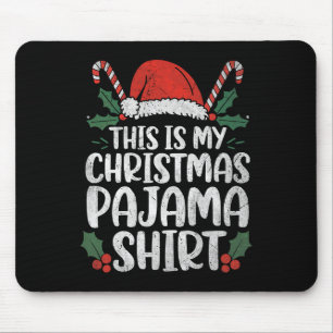Mousepad Este É O Meu Pai Natal Engraçado Xmas Pajama Outdo