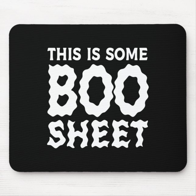 Mousepad Este É Um Brinde De Boo Sheet Halloween. (Frente)