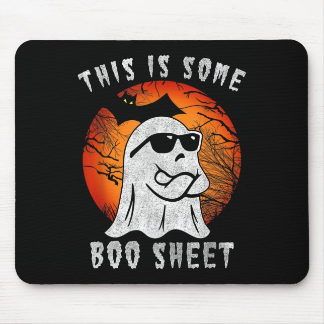 Mousepad Este É Um Ghost Fiducioso De Halloween (Frente)
