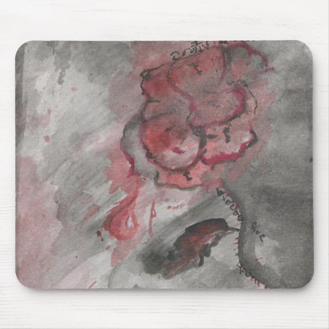 Mousepad Este rosa vermelha (Frente)