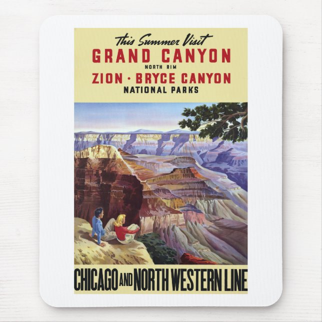Mousepad Este Verão Visita Grand Canyon (Frente)