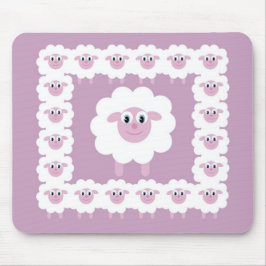 Mousepad Esteira bonito do rato dos carneiros