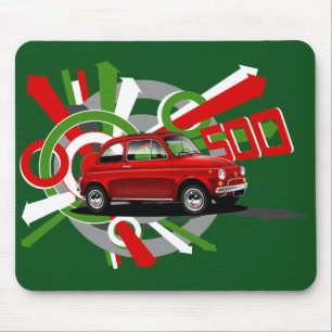 Mousepad Esteira clássica do rato de Fiat 500