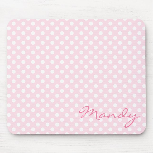 Mousepad Esteira cor-de-rosa do rato (Frente)