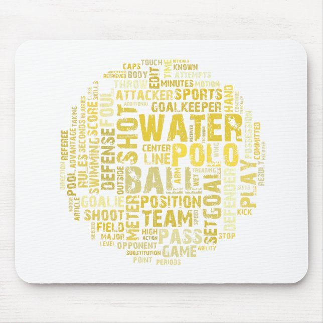 Mousepad Esteira do rato da nuvem da palavra do pólo (Frente)