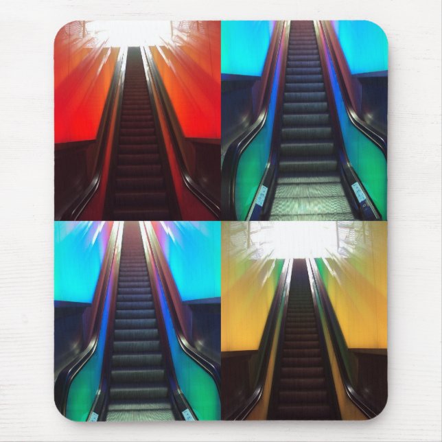 Mousepad Esteira do rato das escadas rolantes (Frente)