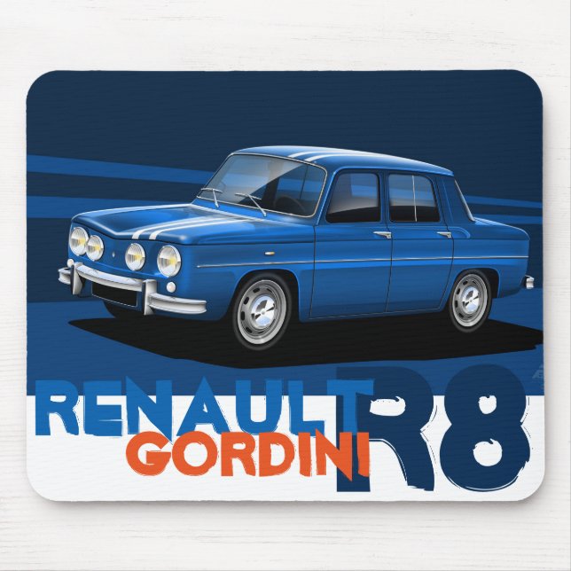 Mousepad Esteira do rato de Renault R8 Gordini (Frente)