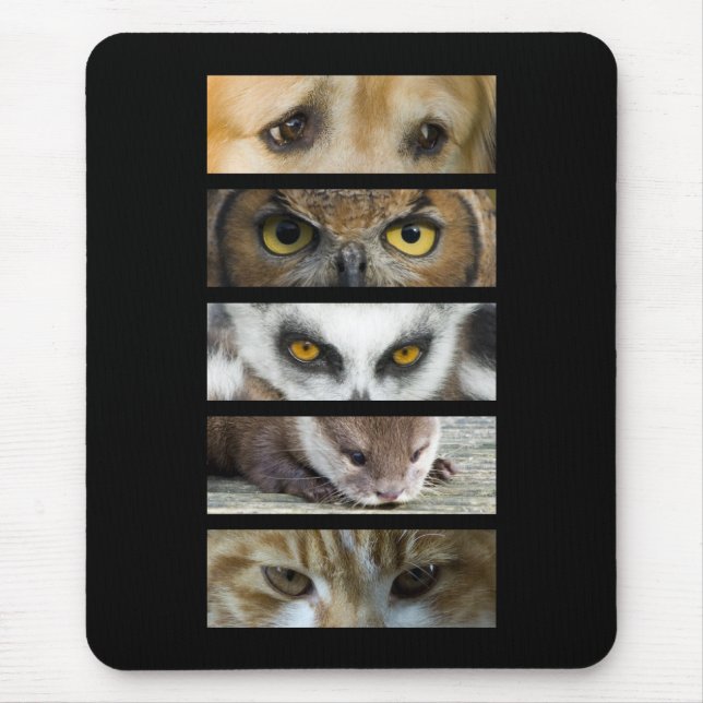 Mousepad Esteira do rato - olhos dos animais (Frente)