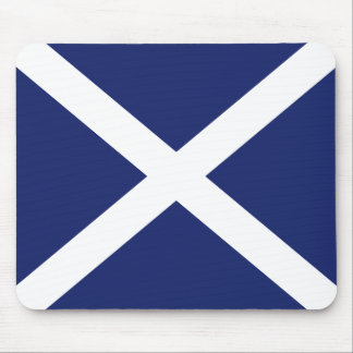 Mousepad Esteira escocesa do rato da bandeira em azul