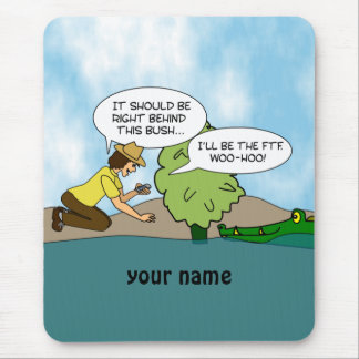 Mousepad Esteira personalizada Geocaching engraçada do rato