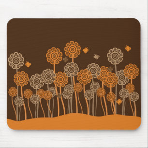 Mousepad Esteira retro Funky do rato do jardim