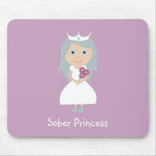 Mousepad Esteira sóbrio do rato da princesa