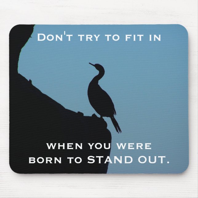 Mousepad Esteja para fora o Cormorant (Frente)