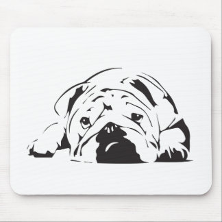 Mousepad Estêncil britânico do buldogue
