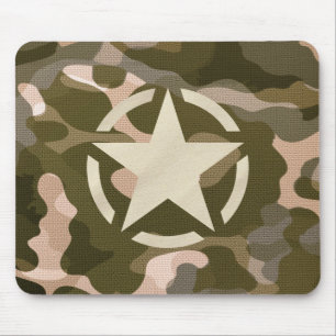 Mousepad Estêncil de Vintagem em Esttilo de Camo