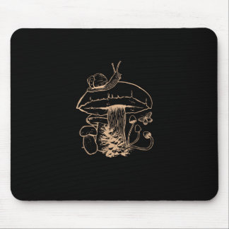 Mousepad Estética Cottagecore Cogumelo Caracol Goblincore M