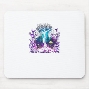 Mousepad Estética Fey Gótica Emo Goblincore Floresta Gráfic