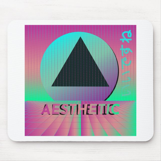 Mousepad estética vaporwave (Frente)