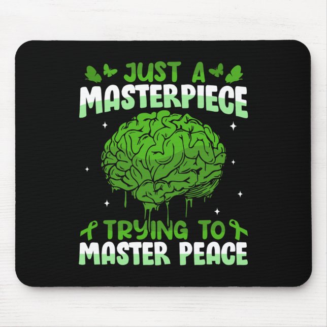 Mousepad Estigma Problemas de Saúde Mental Mulheres Conscie (Frente)