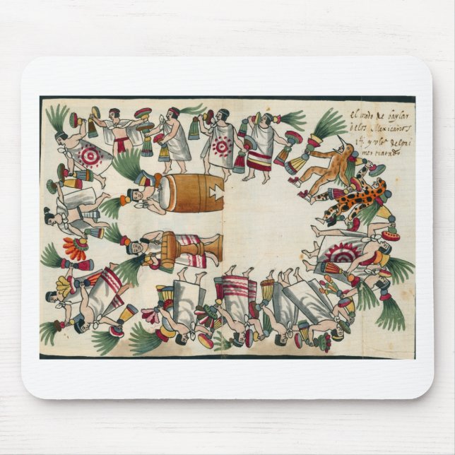 Mousepad Estilo Dançante de Dançarinos Nobres Asteca (Frente)
