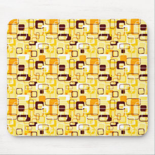 Mousepad Estilo de abstrato amarelo e preto moderno