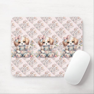 Mousepad Estilo de Cachorro Cottagecore Kawaii Aconchegante