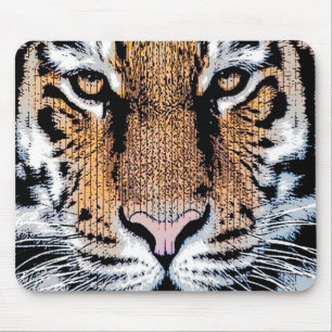 Mousepad Estilo de Impressão do Gráfico de Retrato de Tigre