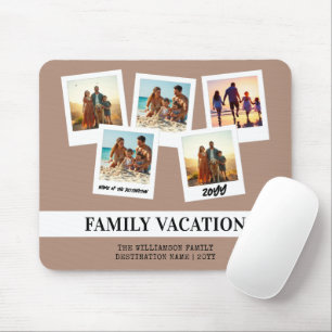 Mousepad Estilo de Instantâneo Moderno de Férias Familiares