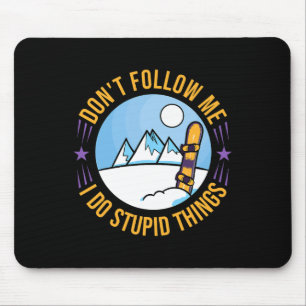 Mousepad Estilo de Liberdade Engraçado de Montanha Neves 2