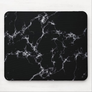 Mousepad Estilo de mármore elegante4 - Preto e Branco
