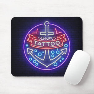 Mousepad Estilo de Símbolo Náutico Neon Personalizado Com