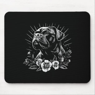 Mousepad Estilo de Tatuagem Lover Mastiff Cão Retroativo