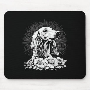 Mousepad Estilo de Tatuagem Lover Saluki Retro Cog