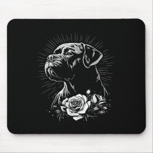 Mousepad Estilo de Tatuagem Retroativa Mastiff Cão Sobrecar