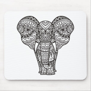 Mousepad Estilo decorativo do elefante