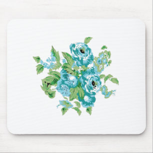 Mousepad Estilo Decorativo, Mint Cream, Fountain Blue, Teal
