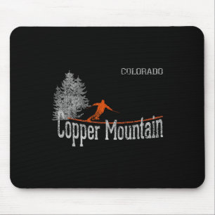 Mousepad Estilo dos anos 80 Copper Mountain Colorado Esqui 