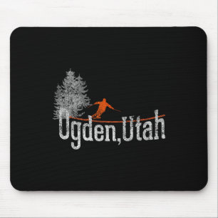 Mousepad Estilo dos anos 80 Ogden Utah Esqui Antigo