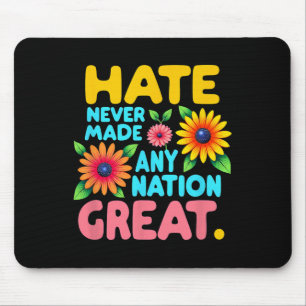 Mousepad Estilo Floral Boho Odio Nunca Fez Nenhum Excelente