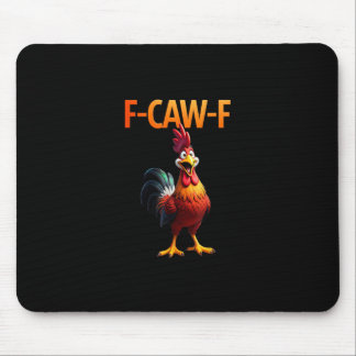 Mousepad Estilo Gótico Vintage Galinha F Caw F Engraçado