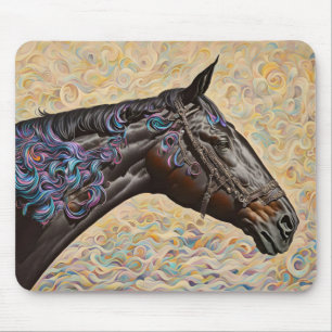 Mousepad Estilo Guerreiro Mouse de Arte Whimsical