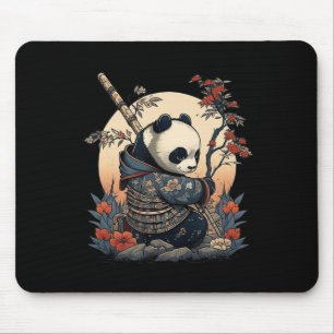 Mousepad Estilo japonês Samurai Anime Panda