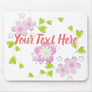 Mousepad Estilo Kawaii Sakura Cereja Flor