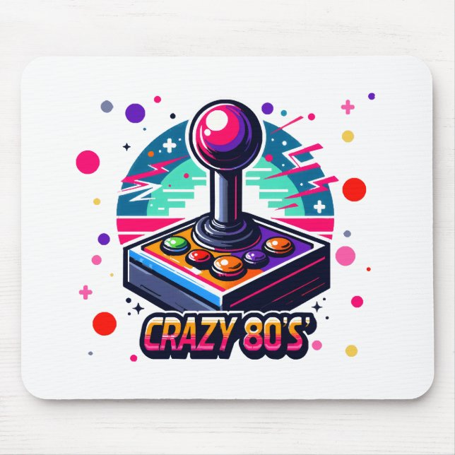 Mousepad estilo louco dos anos 80 (Frente)