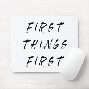 Mousepad Estilo manuscrito de primeira citação de slogan