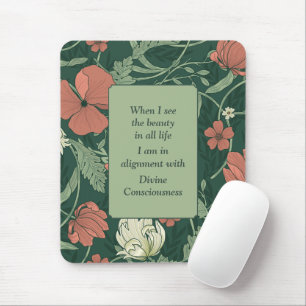 Mousepad Estilo Morris Padrão Floral Dando Inspiração